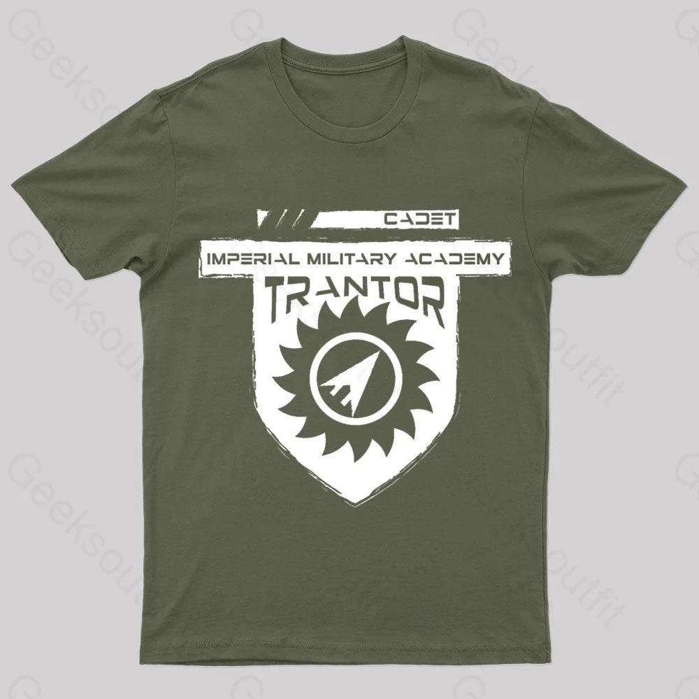 Imperial Military Academy Geek T-Shirt Army Green / S