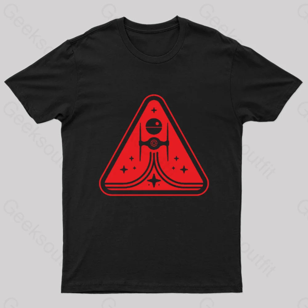 Imperial Titanium Fighter Nerd T-Shirt Black / S