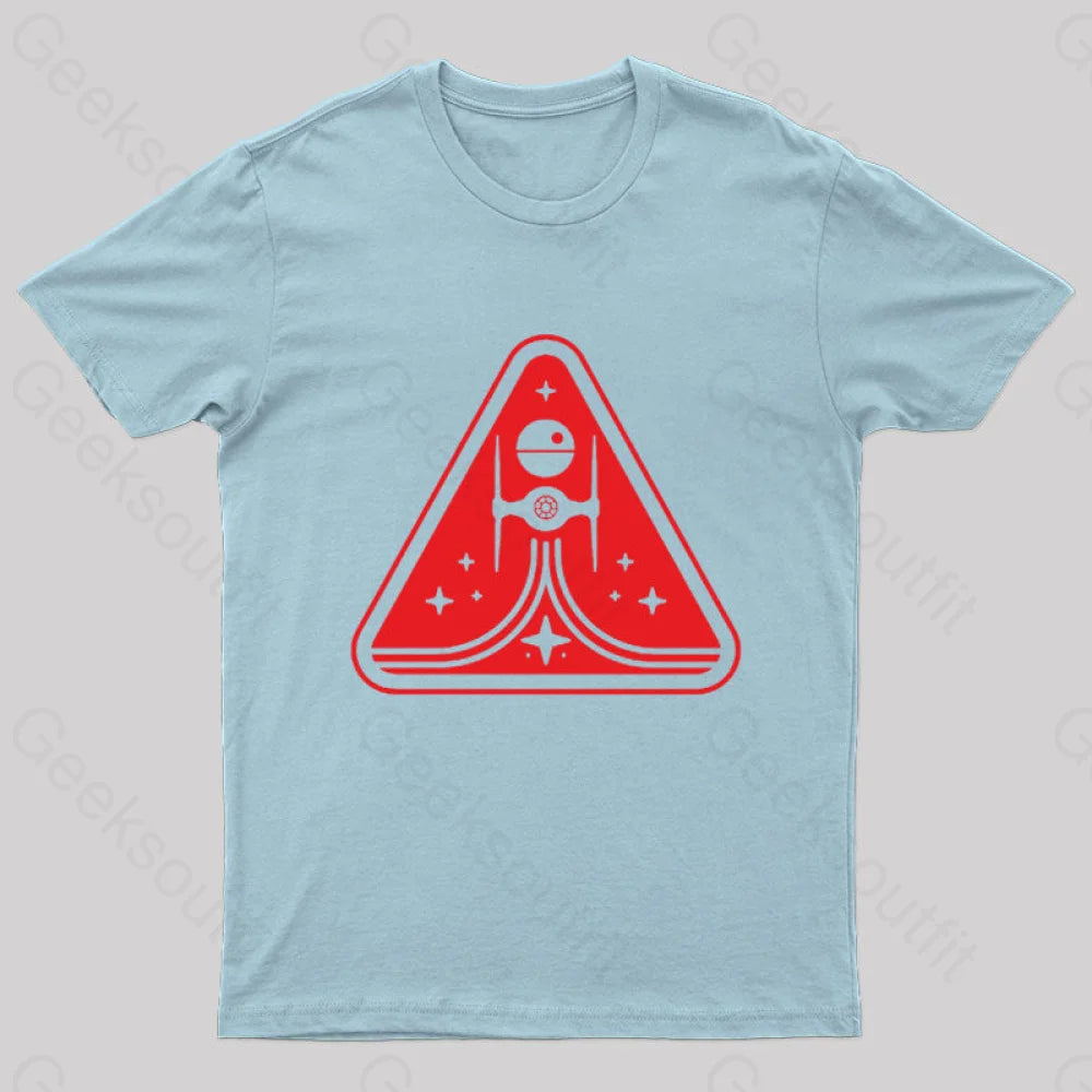 Imperial Titanium Fighter Nerd T-Shirt Light Blue / S