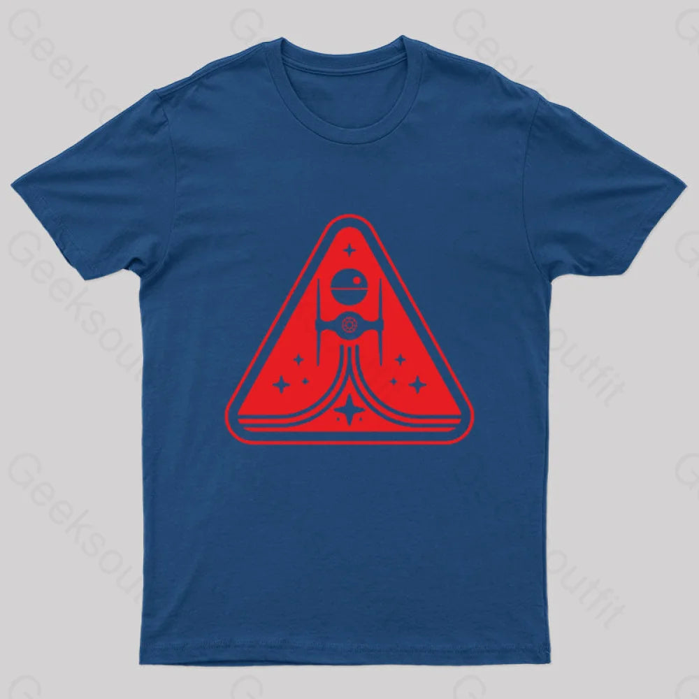 Imperial Titanium Fighter Nerd T-Shirt Navy / S