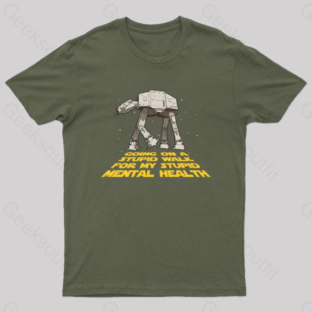 Imperial Walk Geek T-Shirt Army Green / S