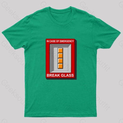 In Case Of Emergency Nerd T-Shirt Green / S