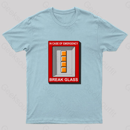 In Case Of Emergency Nerd T-Shirt Light Blue / S