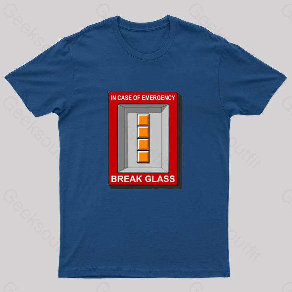 In Case Of Emergency Nerd T-Shirt Navy / S