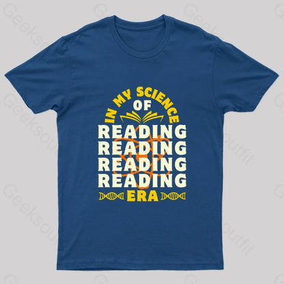 In My Science Of Reading Era Geek T-Shirt Navy / S