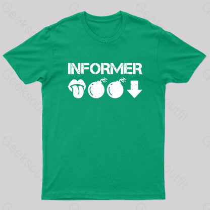 Informer Geek T-Shirt Green / S