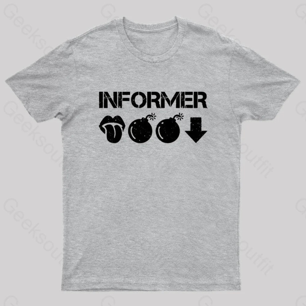 Informer Geek T-Shirt Grey / S