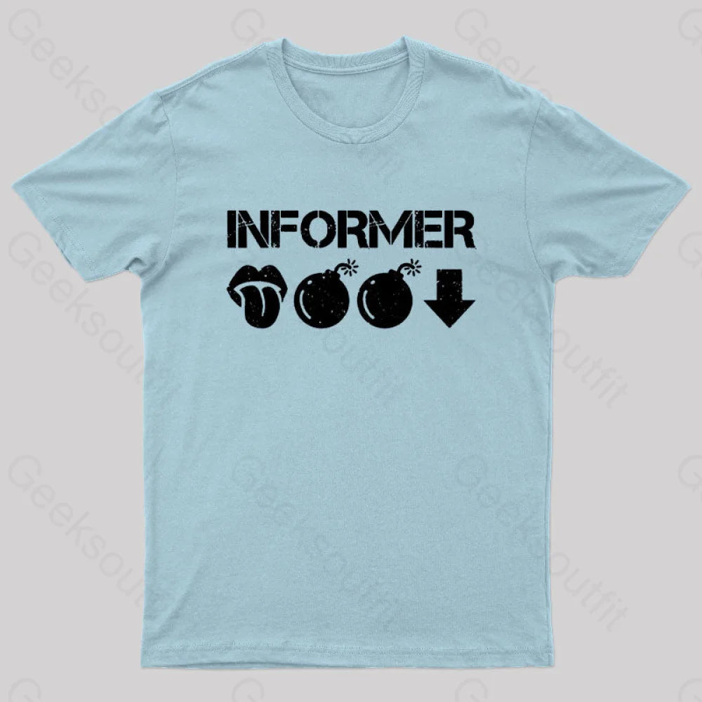 Informer Geek T-Shirt Light Blue / S