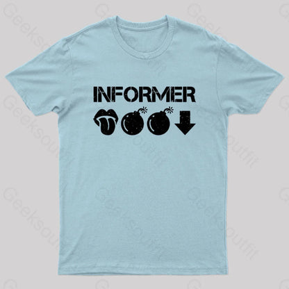 Informer Geek T-Shirt Light Blue / S