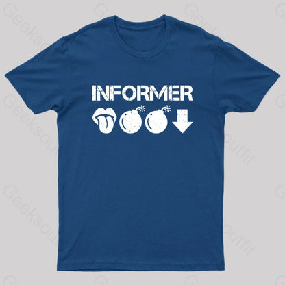 Informer Geek T-Shirt Navy / S