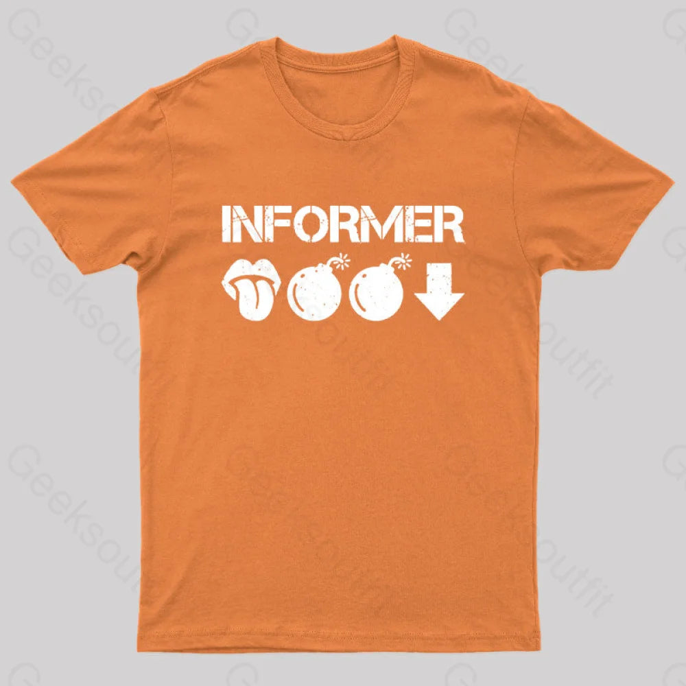 Informer Geek T-Shirt Orange / S