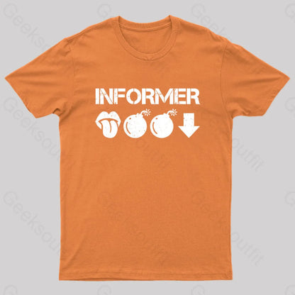 Informer Geek T-Shirt Orange / S