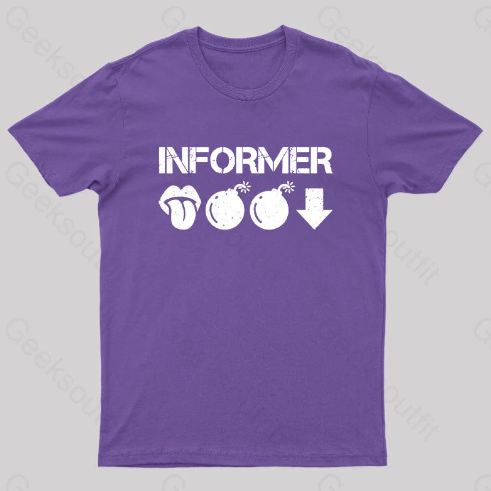 Informer Geek T-Shirt Purple / S