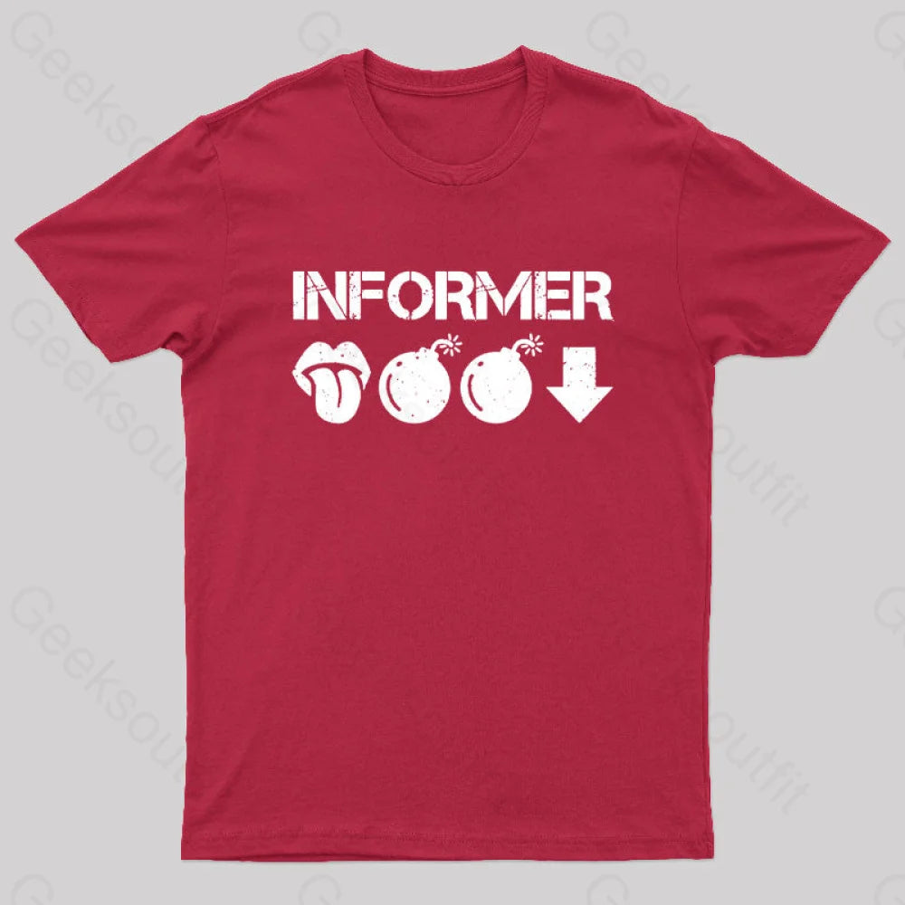 Informer Geek T-Shirt Red / S