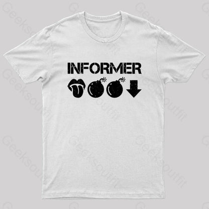 Informer Geek T-Shirt White / S