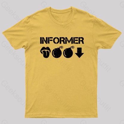 Informer Geek T-Shirt Yellow / S