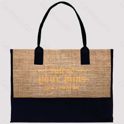 Intend Your Puns You Cowards Cotton Tote Bag