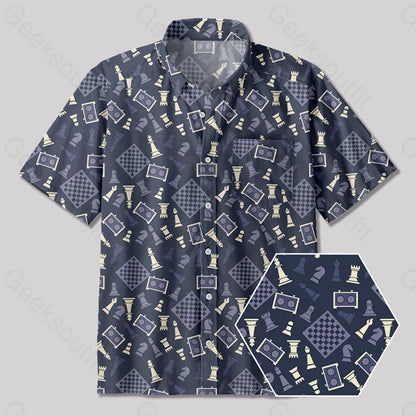 International Chess Button Up Pocket Shirt Yc