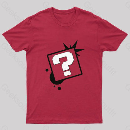 Interrogacion Nerd T-Shirt Red / S