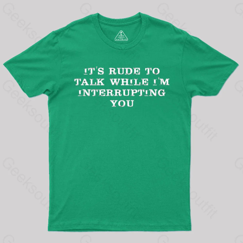 Interrupting T-Shirt Green / S