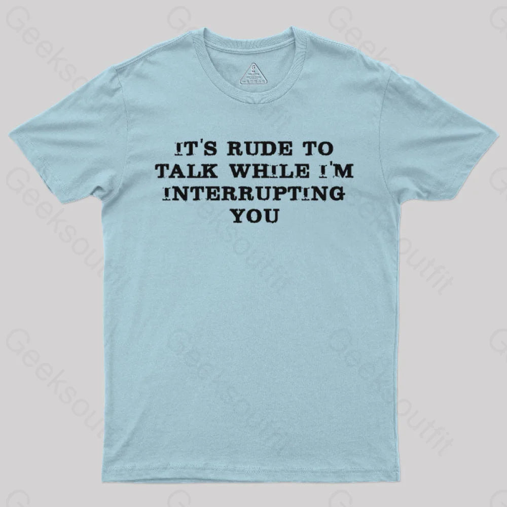 Interrupting T-Shirt Light Blue / S