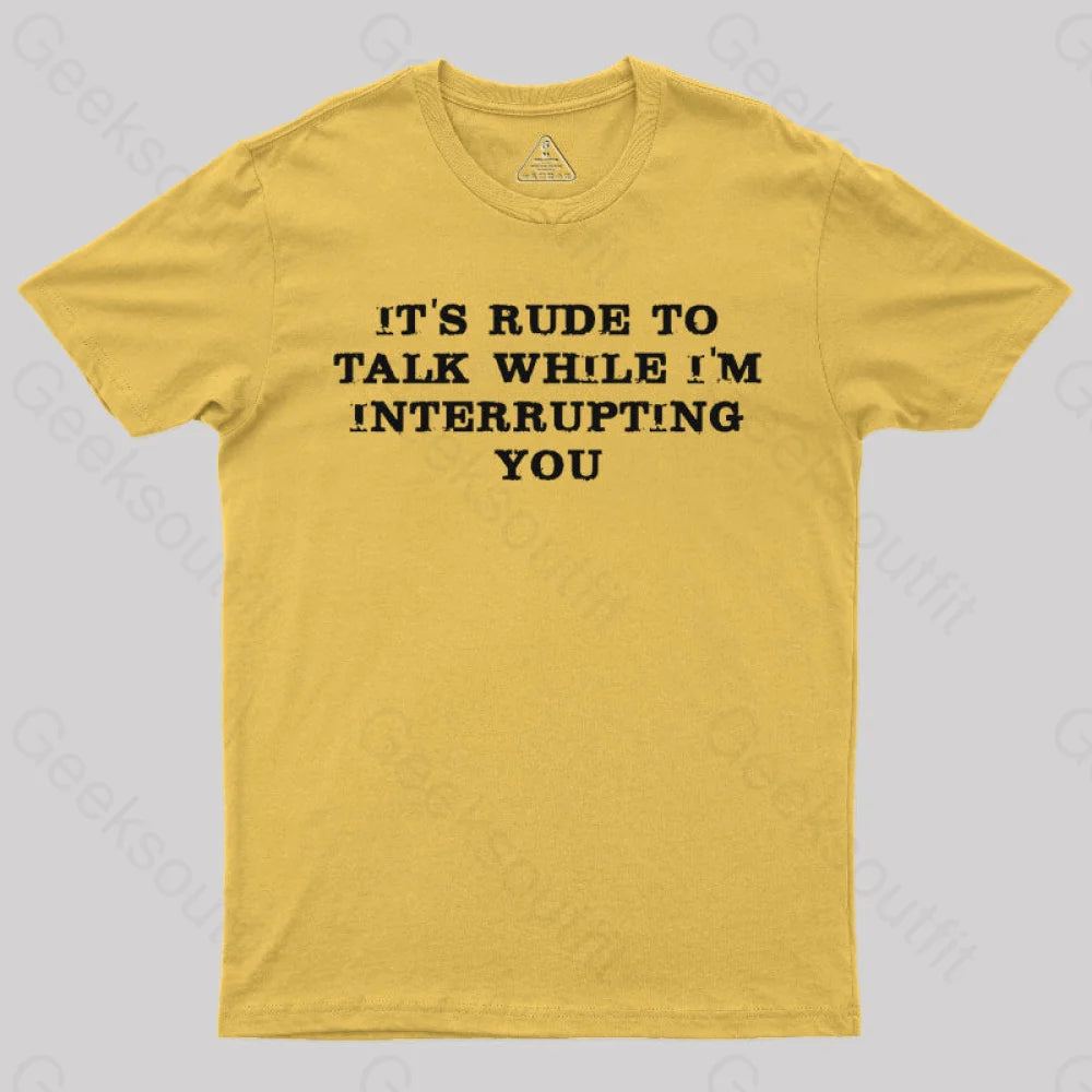 Interrupting T-Shirt Yellow / S