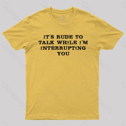 Interrupting T-Shirt Yellow / S