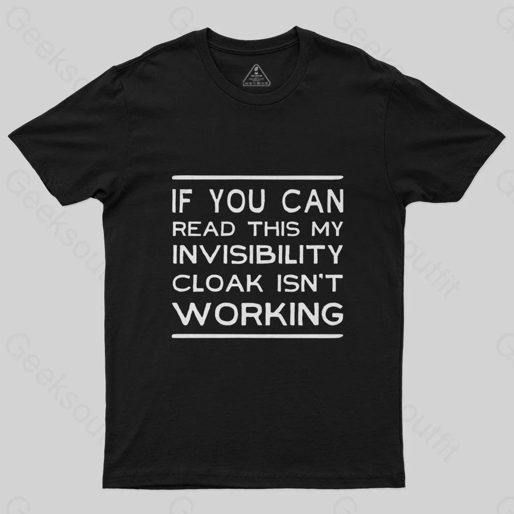 Invisible Cloak T-Shirt - Geeksoutfit