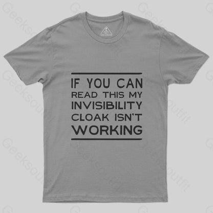 Invisible Cloak T-Shirt - Geeksoutfit