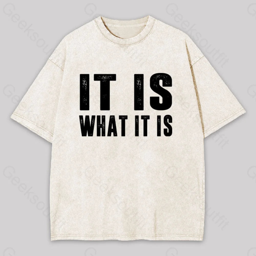 It Is What Washed T-Shirt Apricot / S