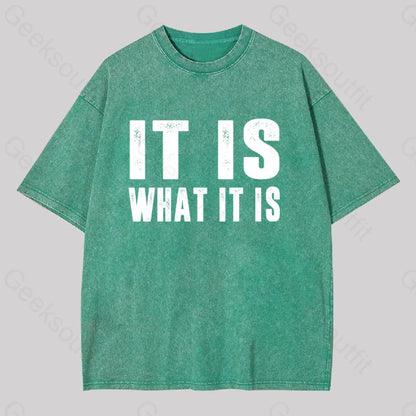 It Is What Washed T-Shirt Grass Green / S