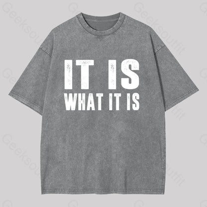 It Is What Washed T-Shirt Grey / S