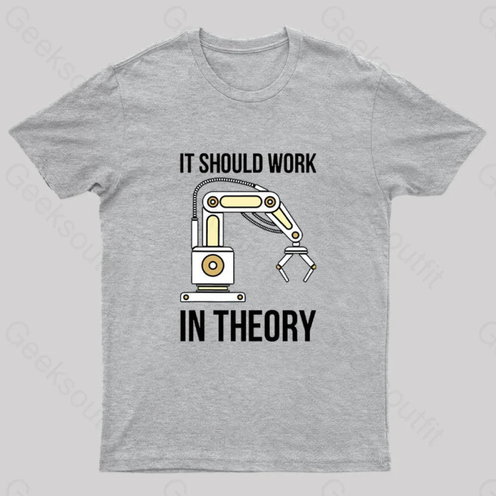 It Should Work In Theory T-Shirt Grey / S