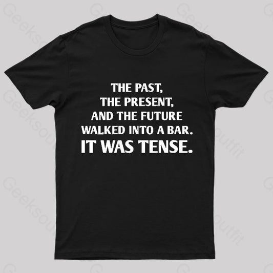 It Was Tense Nerd T-Shirt Black / S