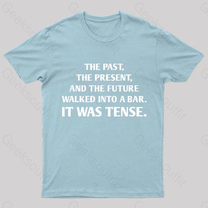 It Was Tense Nerd T-Shirt Light Blue / S