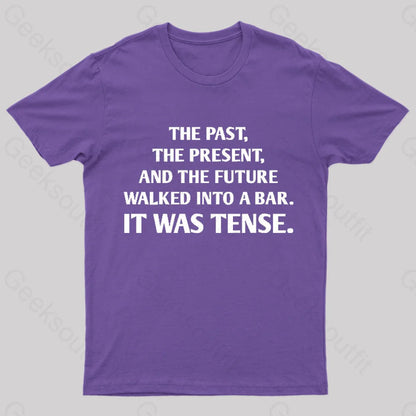 It Was Tense Nerd T-Shirt Purple / S