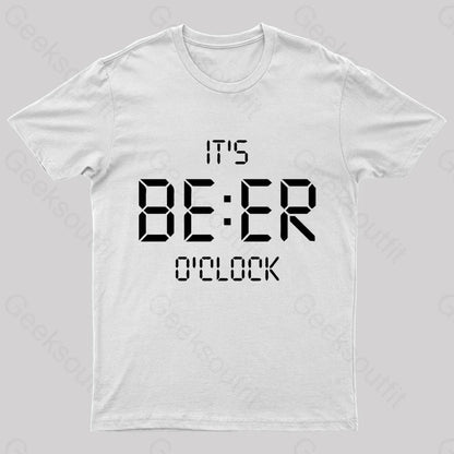 It’s Beer O’clock Nerd T-Shirt White / S