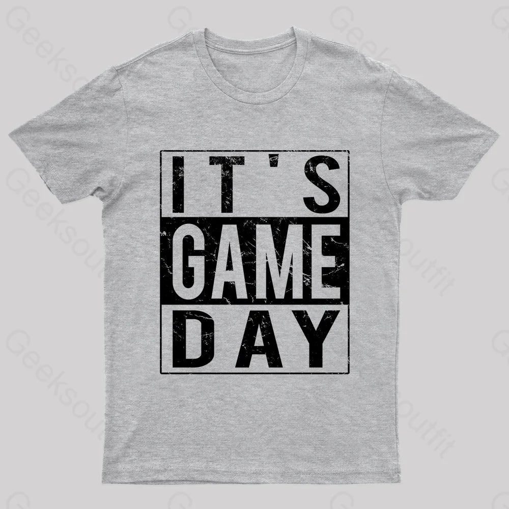 It’s Game-Day Nerd T-Shirt Grey / S