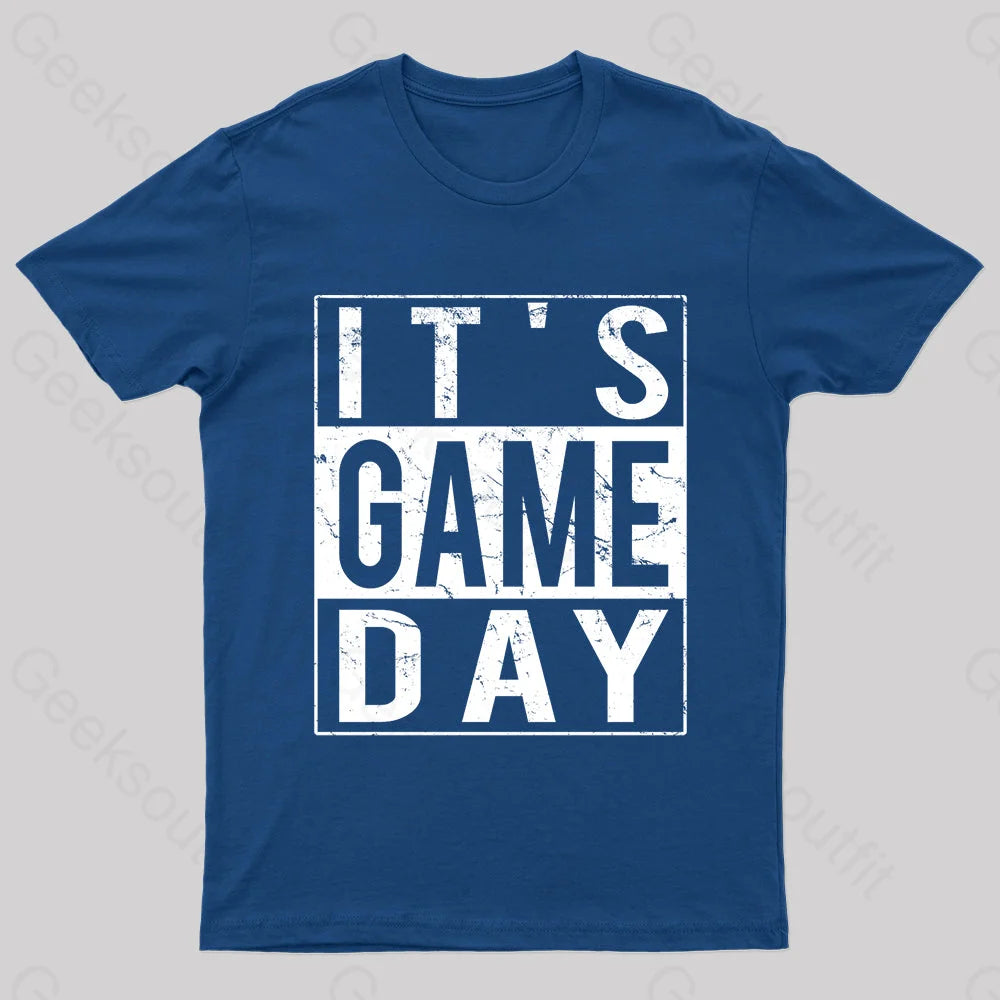 It’s Game-Day Nerd T-Shirt Navy / S