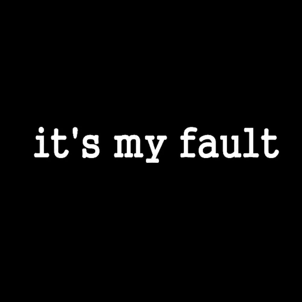 Its My Fault Funny Slogan Nerd T-Shirt