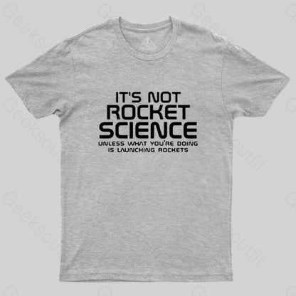 It’s Not Rocket Science Nerd T-Shirt Grey / S