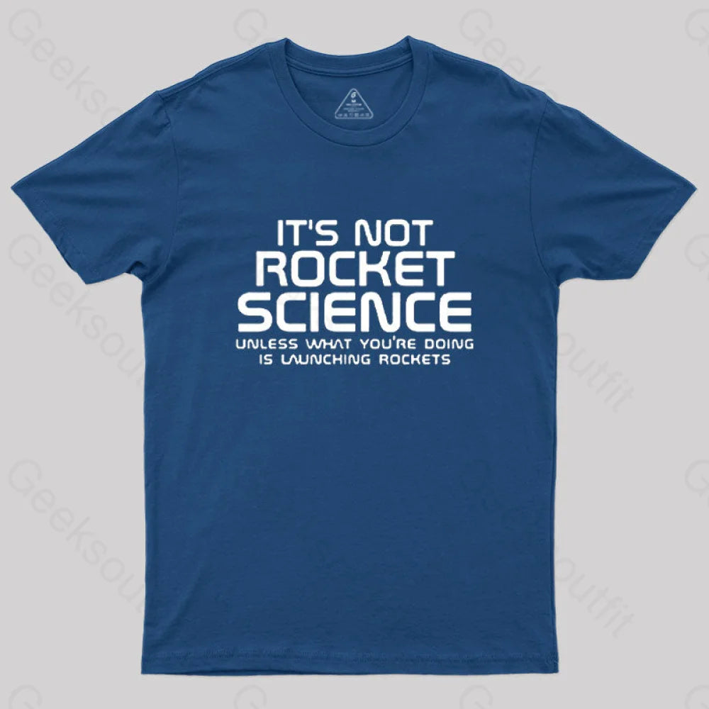 It’s Not Rocket Science Nerd T-Shirt Navy / S