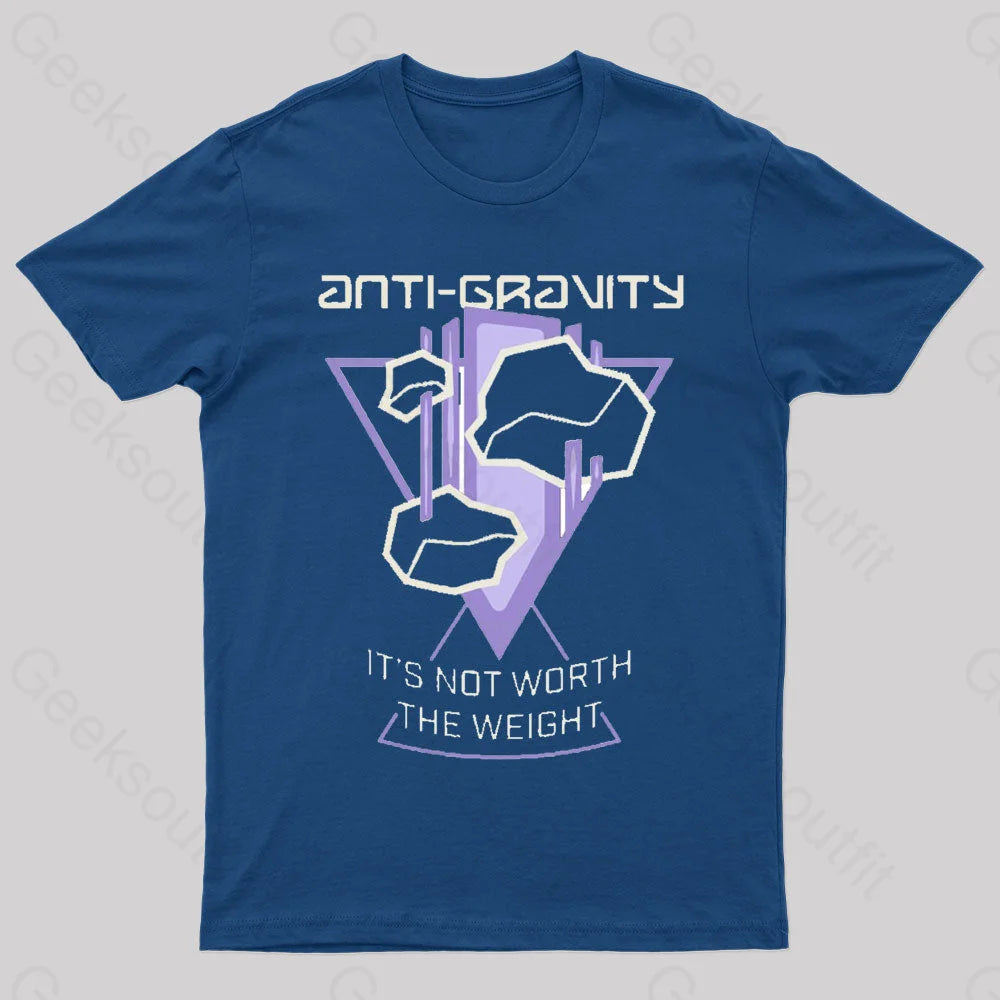 It’s Not Worth The Weight Nerd T-Shirt Navy / S