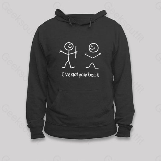 I’ve Got Your Back Hoodie Black / S