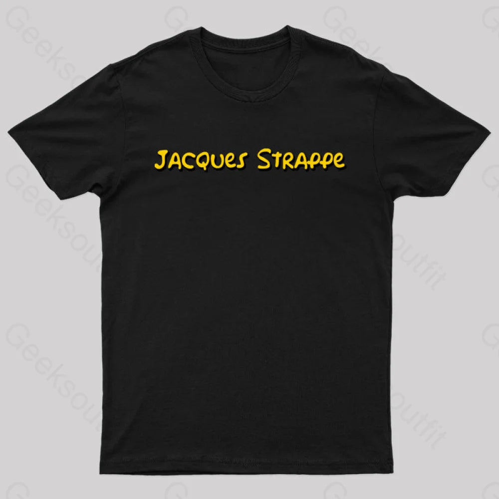 Jacquse Strappe Nerd T-Shirt Black / S