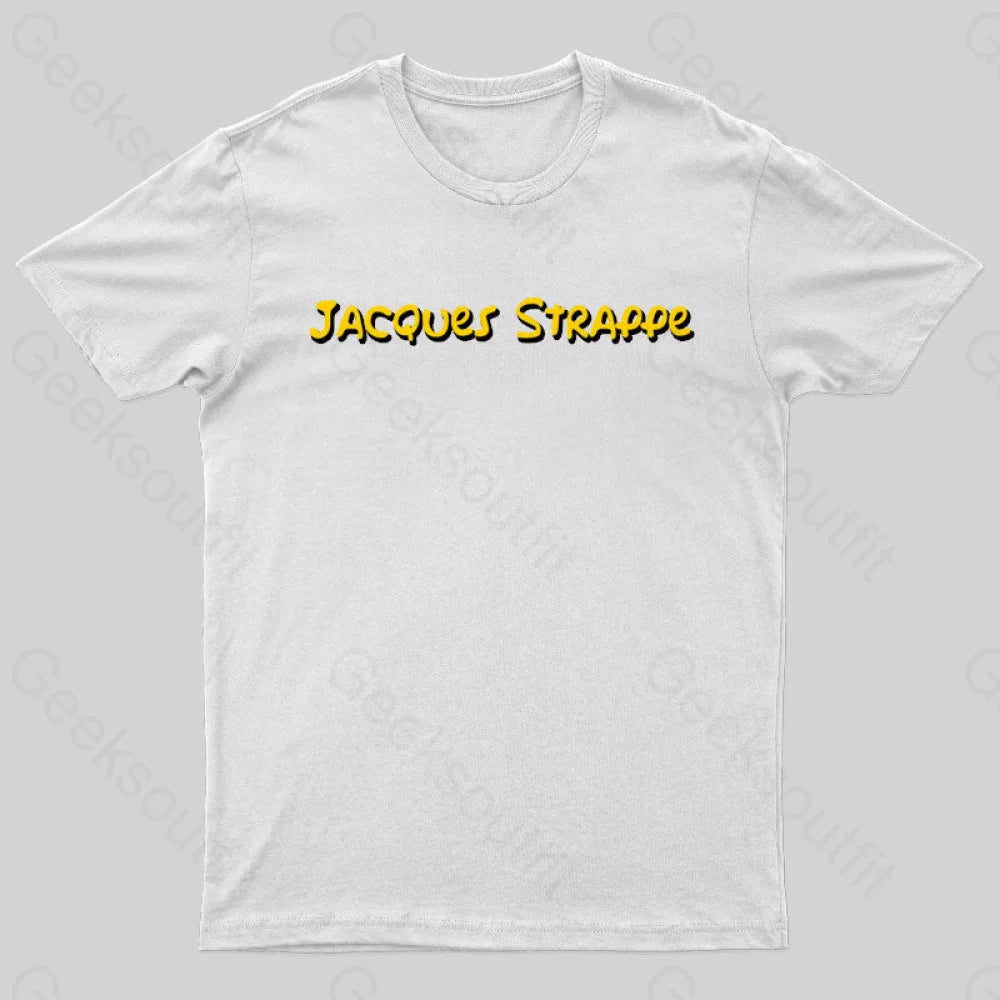 Jacquse Strappe Nerd T-Shirt White / S