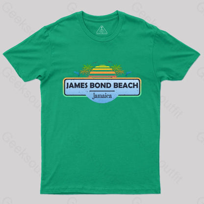 James Bond Beach Jamaica T-Shirt Green / S