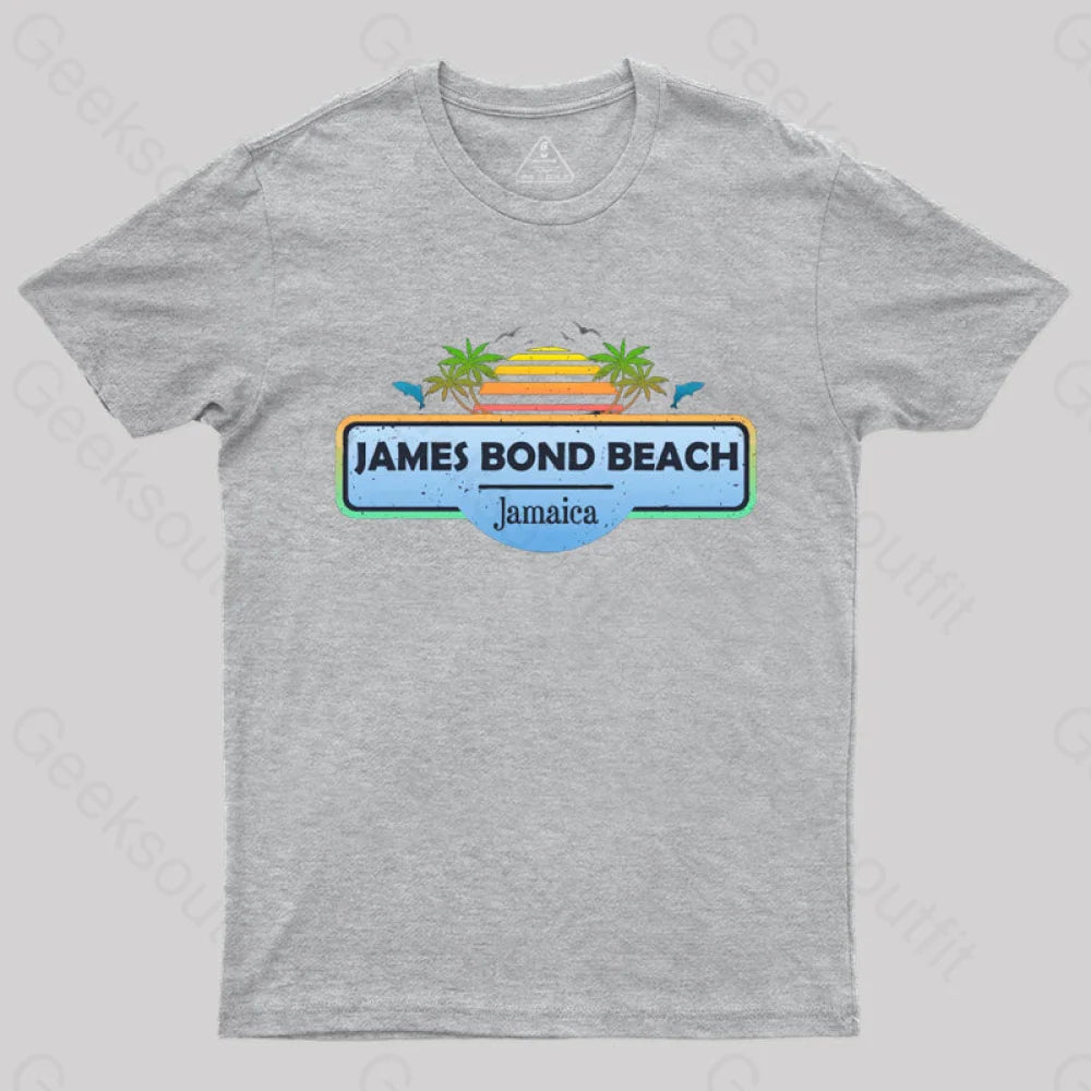 James Bond Beach Jamaica T-Shirt Grey / S