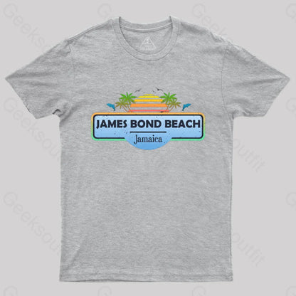 James Bond Beach Jamaica T-Shirt Grey / S