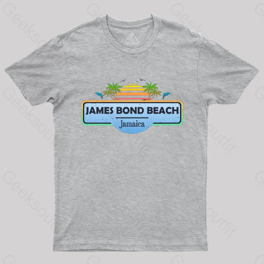 James Bond Beach Jamaica T-Shirt Grey / S